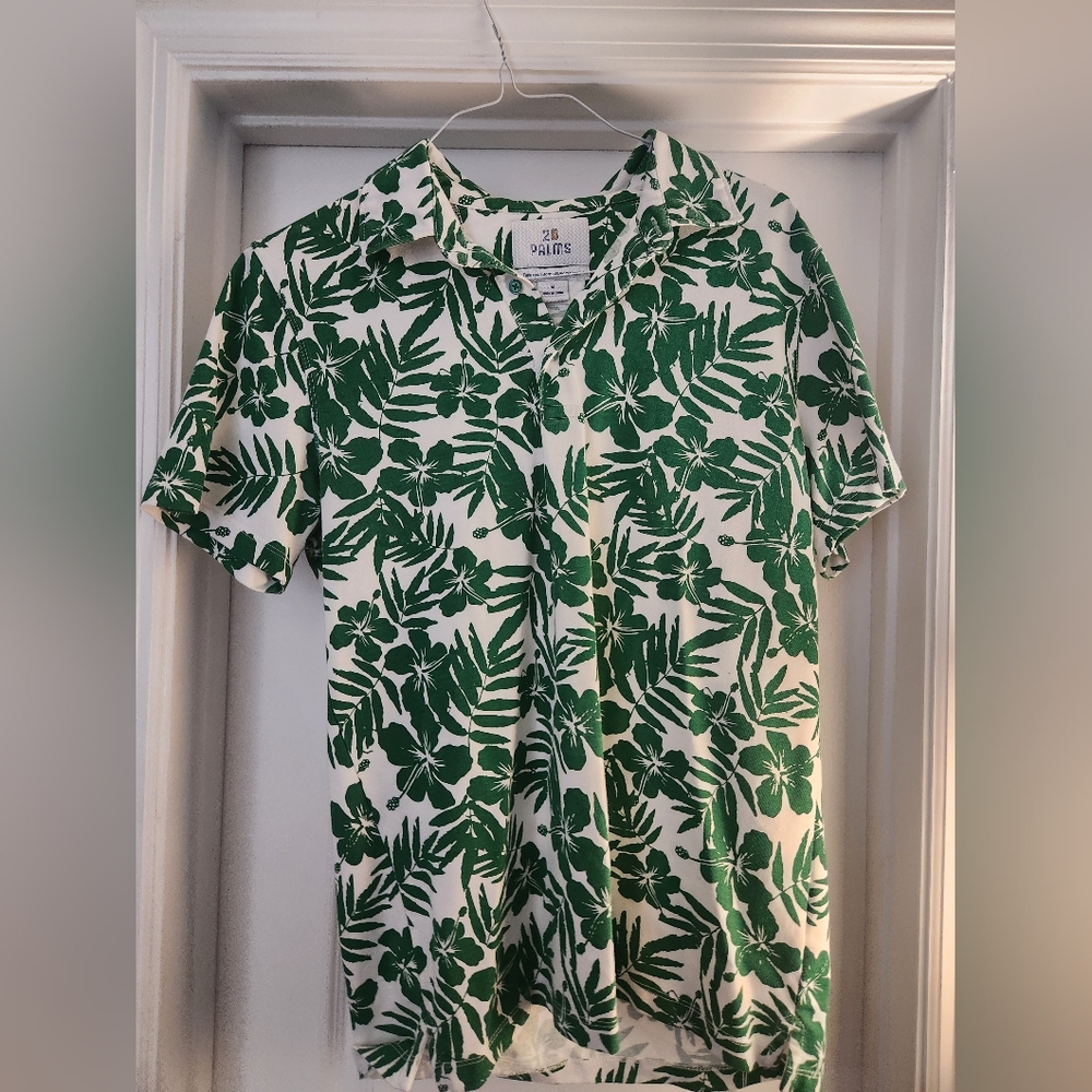 Mens Golf Polo Medium Floral
